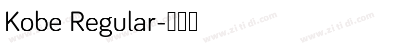 Kobe Regular字体转换